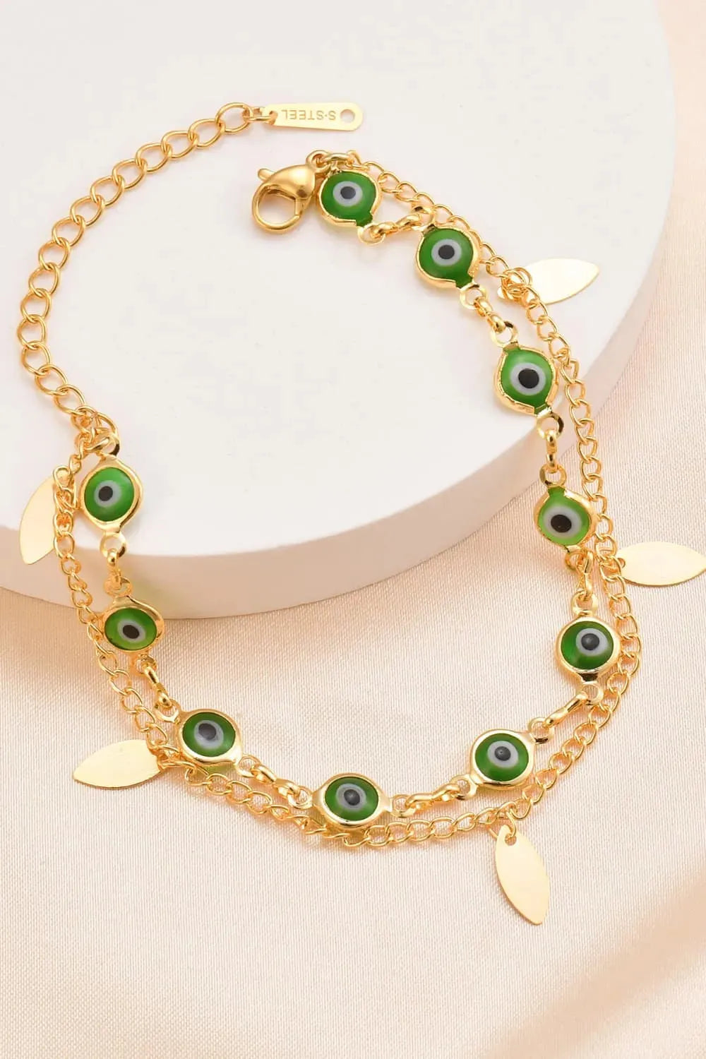 14K Gold Plated Lobster Closure Bracelet Gold One Size Bracelets - Tophatter Daily Deals